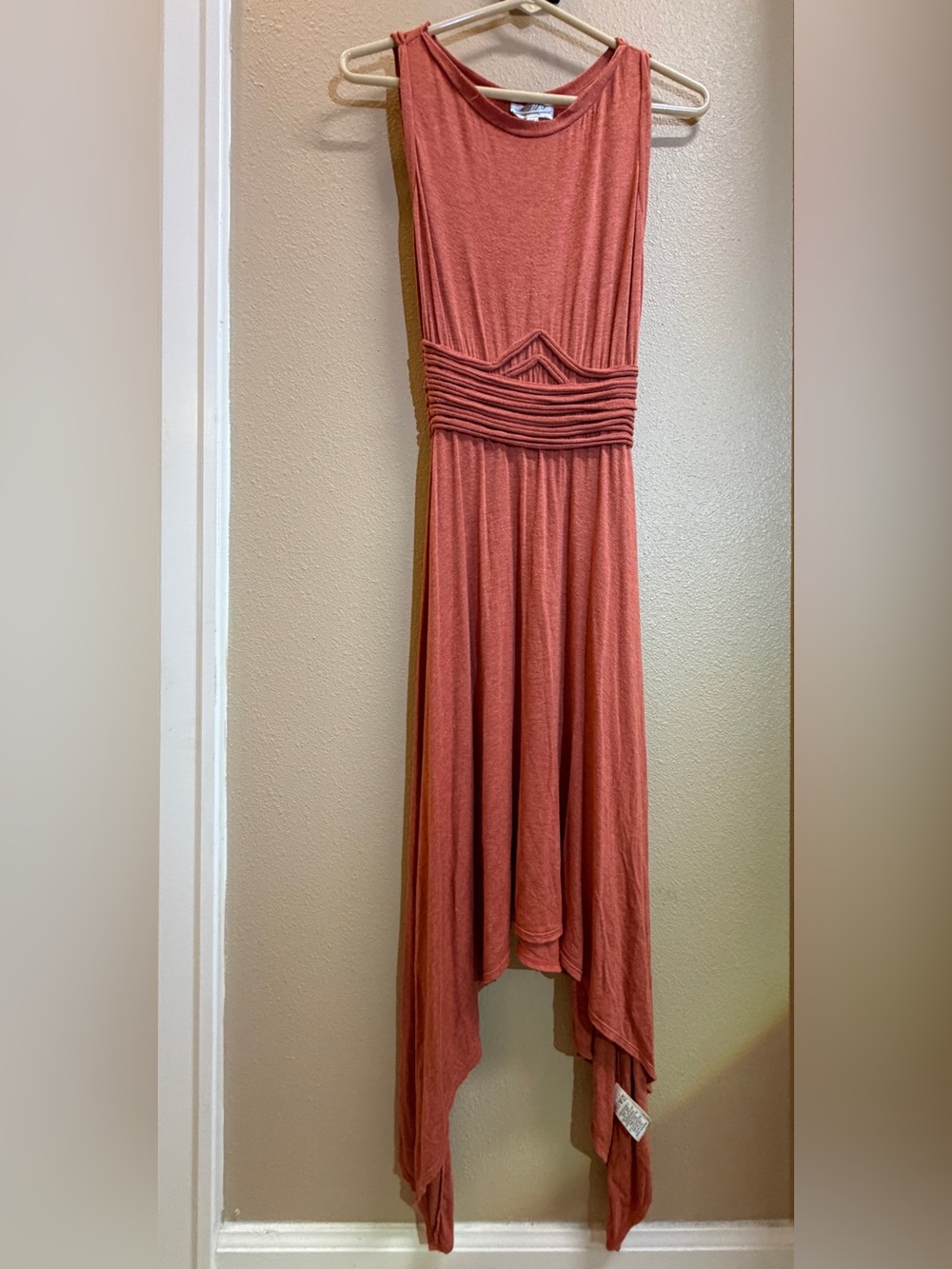 Max Studio Rust Orange High-Low Maxi Dress